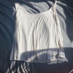 white tank top, flowy, new never worn